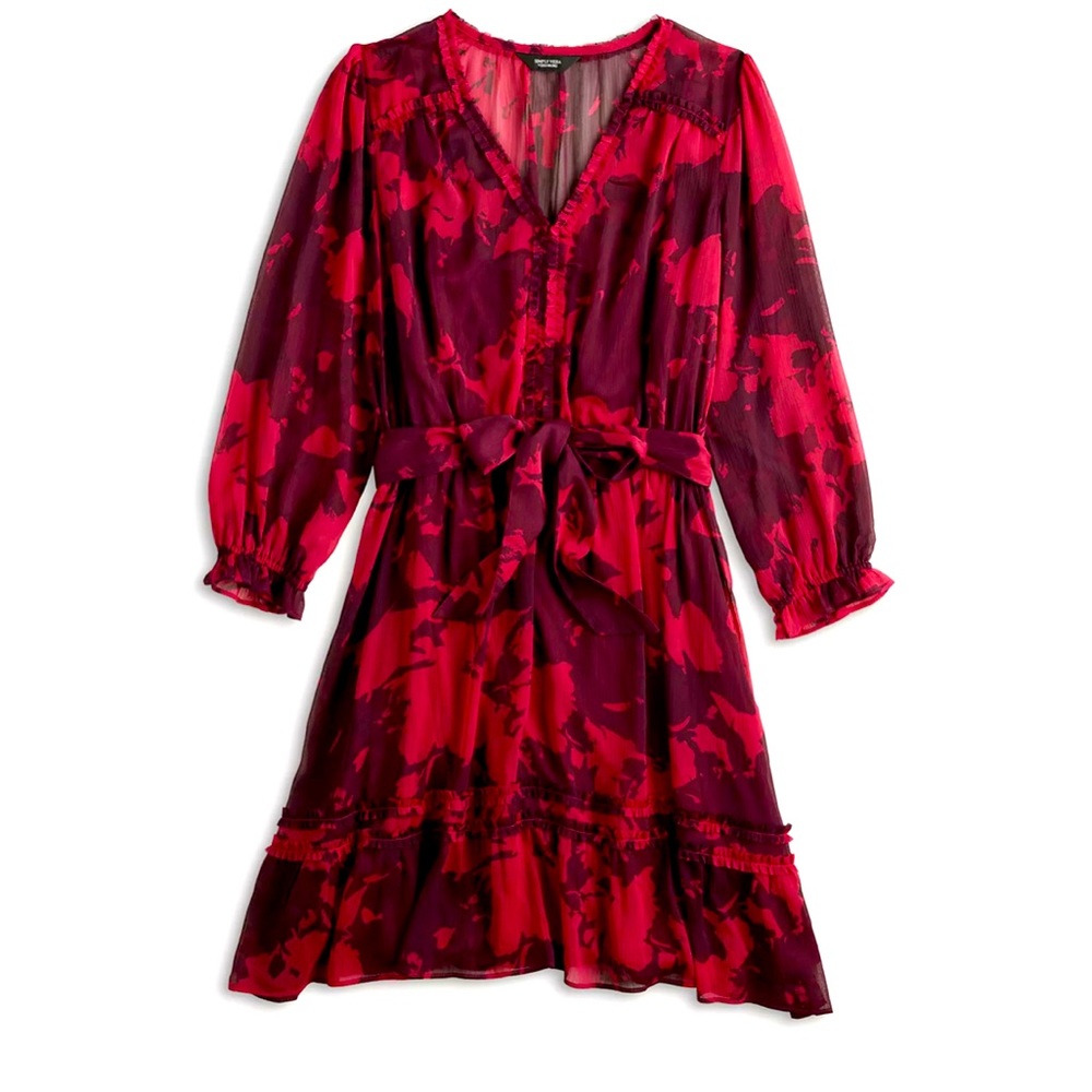 Women's Simply Vera Vera Wang Ruffle Day Dress